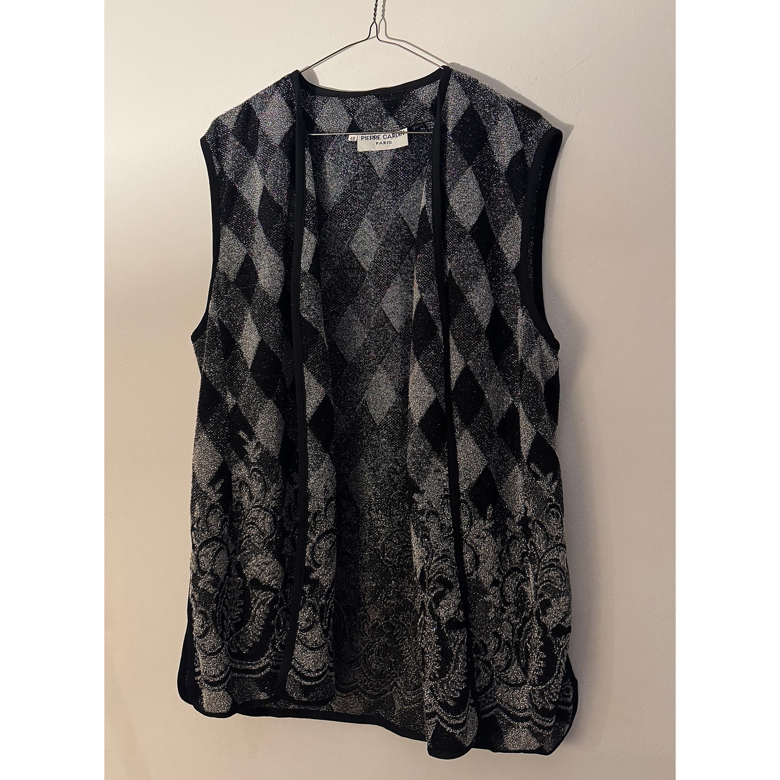 Pierre Cardin Women's Vest Angora Rabbit Hair Silk Nylon